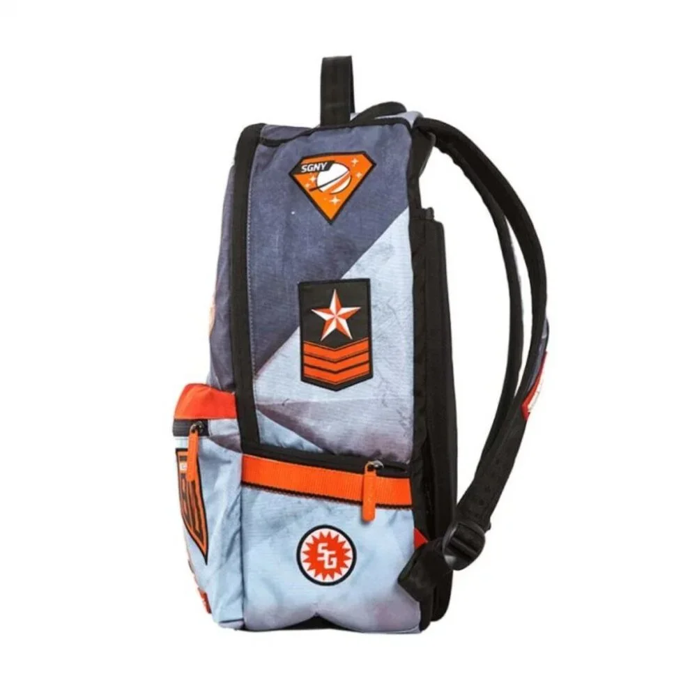 NWT Sprayground Mission to Mars! Buzz Aldrin's Shark Patches Backpack